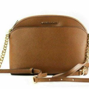 Michael Kors Jet Set Emmy Leather Medium Dome
